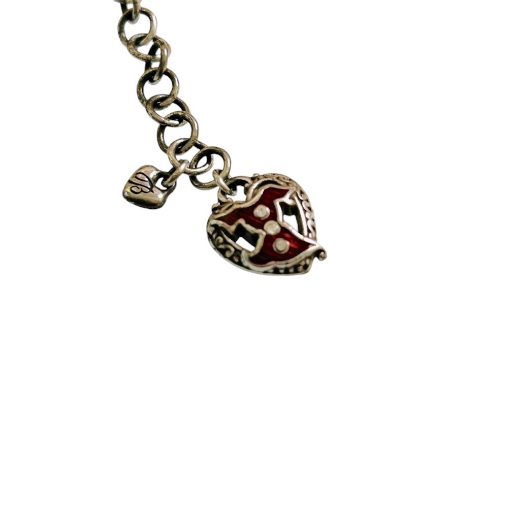 AUTHENTIC BRIGHTON COLLECTIBLES Necklace Pendant Charm GO RED FOR WOMEN With Tin - Picture 8 of 12